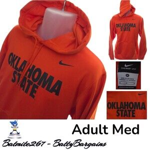 Nike Oklahoma State OSU Cowboys Hoodie Mens M Therma-Fit NCAA Football Free Ship
